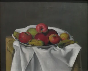 Naturaleza muerta con manzanas